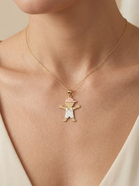 Dije de oro 14k ‎ diseño de niño LM5234- 2 cm