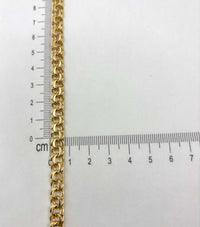 Pulso tejido chino sólido de oro 14k