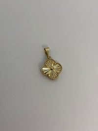 Dije de Trebol dorado para dama de oro 14k