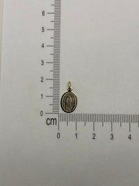 Medalla de la Virgen de oro 14k