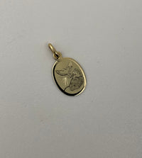 Medalla de Bautizo Pequeña de oro 14k