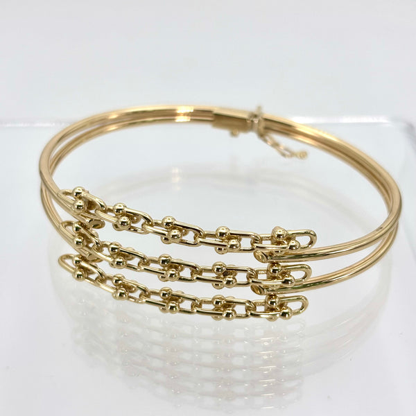 Aro de diseñador de oro 14k Mod.116618