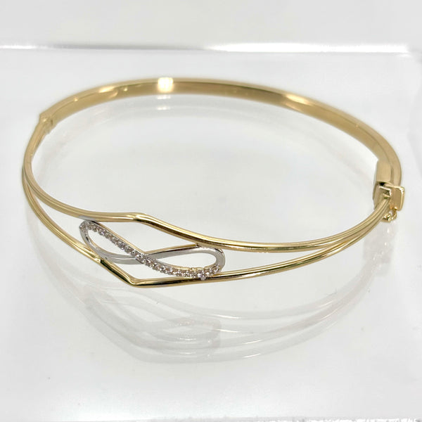 Aro de infinito de oro 14k