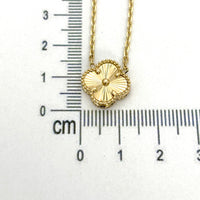 Gargantilla de trébol grande de Oro 14k
