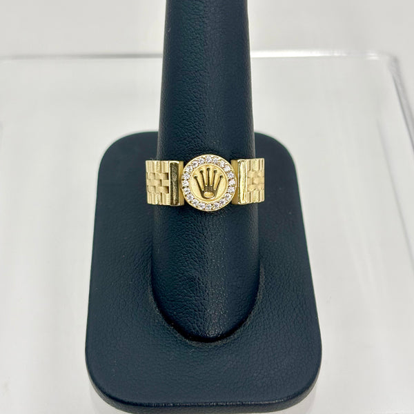 Anillo de diseñador de oro 14k mod 3485