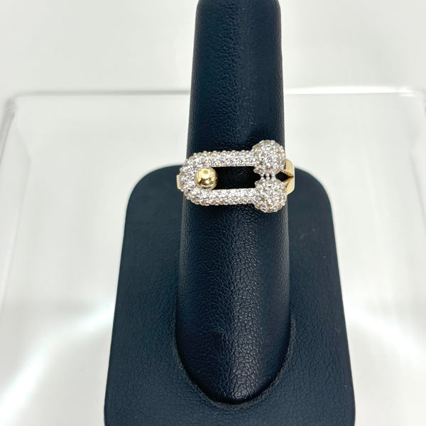 Anillo de diseñador de oro 14k Mod. 3470