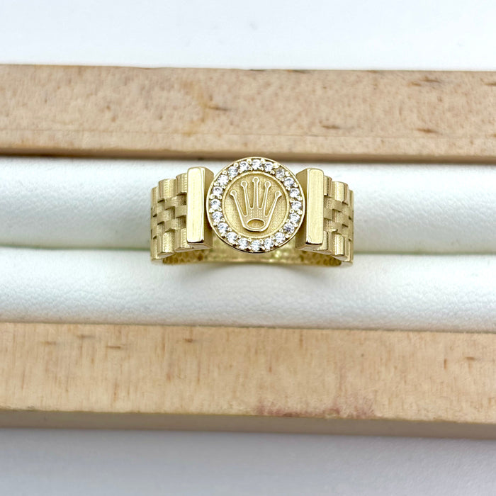 Anillo de diseñador de oro 14k mod 3485