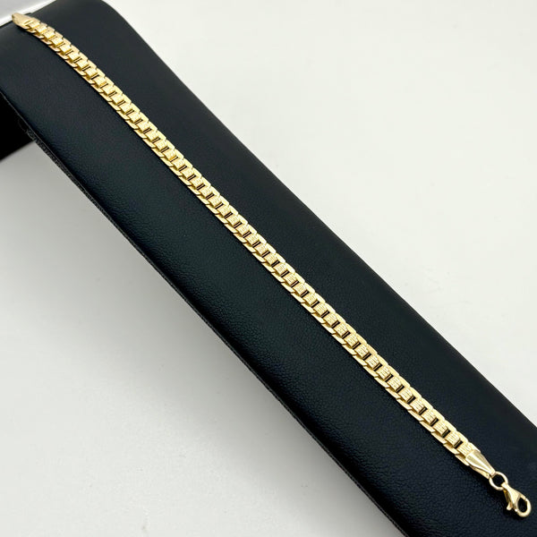 Pulsera tipo diseñador de oro 14k Mod. 4318