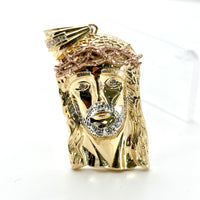 Dije del divino Rostro de oro 14k Mod 64482