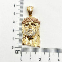 Dije del divino Rostro de oro 14k Mod 64482