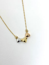 Gargantilla de Corazones de oro 14k