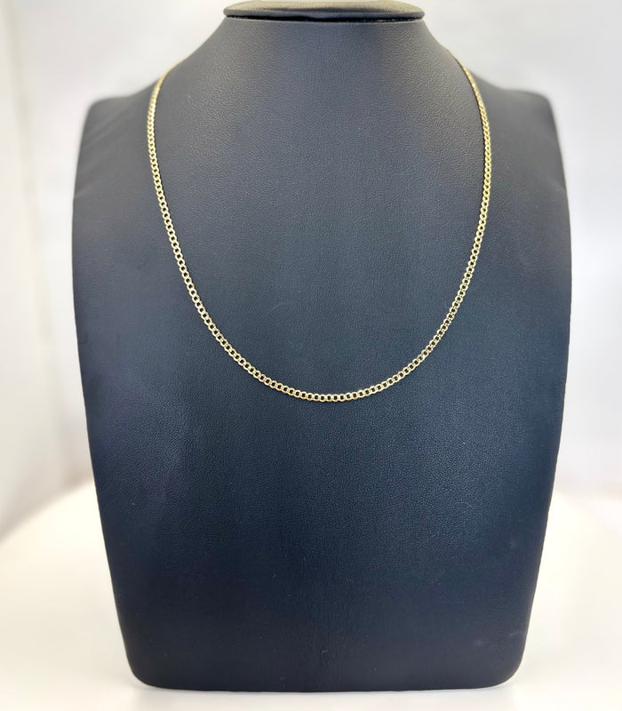 Cadena Cubana de oro 14k