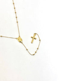 Rosario de oro amarillo 14k 45 cm 1 mm