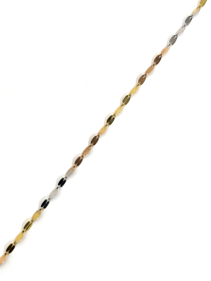 Cadena de Semilla de oro 14k