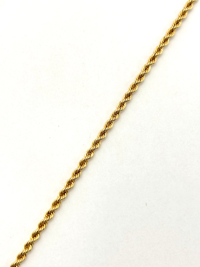 Cadena Torsal de oro 14k