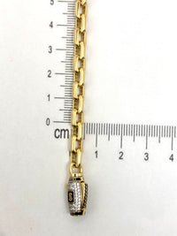 pulsera de clip de oro 14k