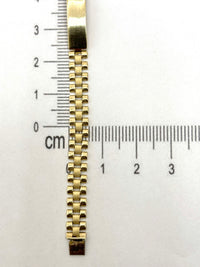 Esclava tejido de diseñador de oro 14k kids