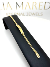 Esclava barbada de oro 14k kids