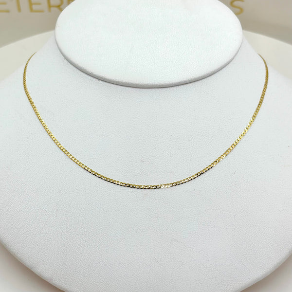 Cadena cubana solida de oro 14k Mod.1642