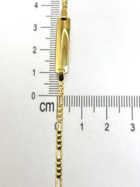 Esclava 3x1 lisa de oro 14k kids
