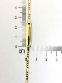 Esclava 3x1 lisa de oro 14k kids