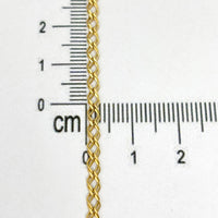 Cadena doble rombo de oro 14k