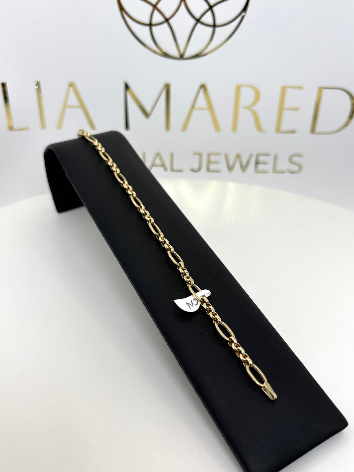 pulsera 3x1 doble de oro 14k