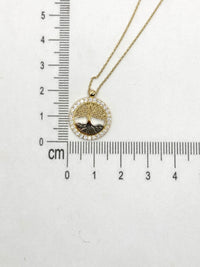 Gargantilla del arbol de la vida de oro 14k