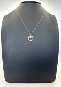 Gargantilla del arbol de la vida de oro 14k