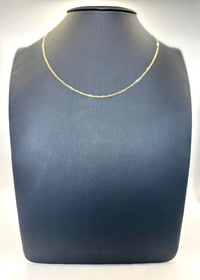 Cadena cubana de oro 14k 40 cm