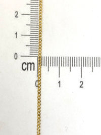 Cadena cubana de oro 14k 40 cm