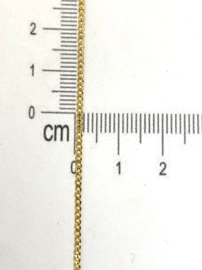 Cadena cubana de oro 14k 40 cm