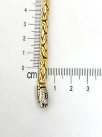 Pulso bizantino de oro 14k