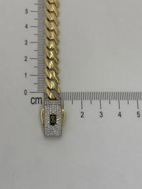 Pulso Edge liso de oro 14k