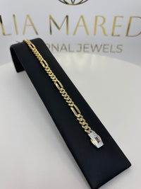 Pulso 3x1 de oro 14k