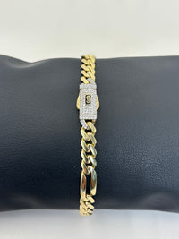 Pulso 3x1 de oro 14k