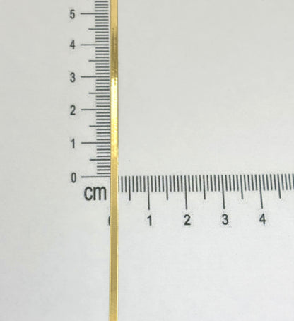 Gargantilla panza de víbora para dama 40 cm