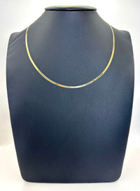 Gargantilla panza de víbora de oro 14k 45 cm