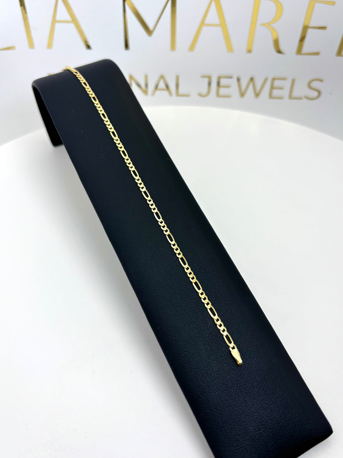 Pulsera 3x 1 amarilla de oro 14k