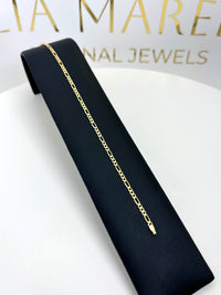 Pulsera 3x 1 amarilla de oro 14k