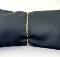 Pulsera barbada de oro 14k para dama