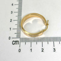 Arracadas tipo diseñador de oro 14k 2531
