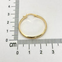 Arracadas de oro 14k con acabado de grecas Mod. 2522