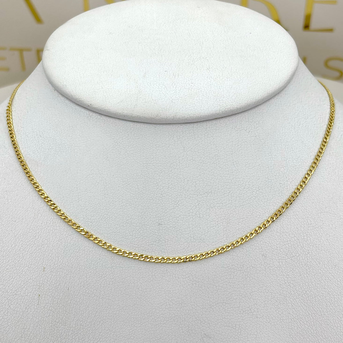 Cadena 3x1 en oro 14K 40 cm