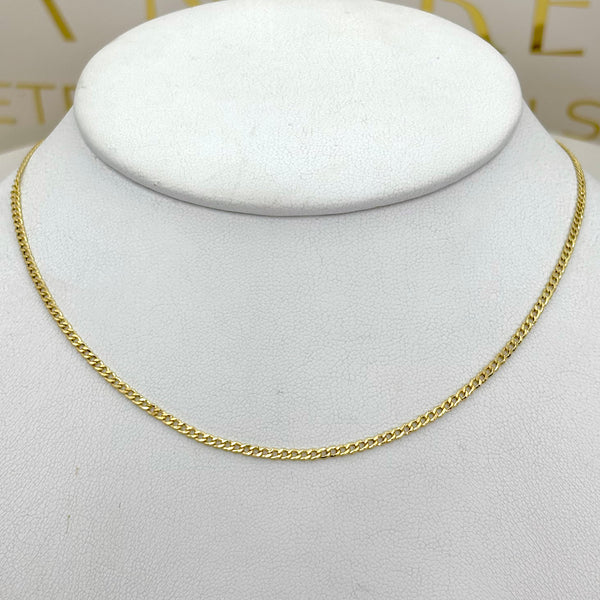 Cadena 3x1 en oro 14K 40 cm