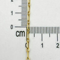Cadena eslabón alargado en oro 14K 45 cm