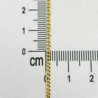 Cadena 3x1 en oro 14K 40 cm