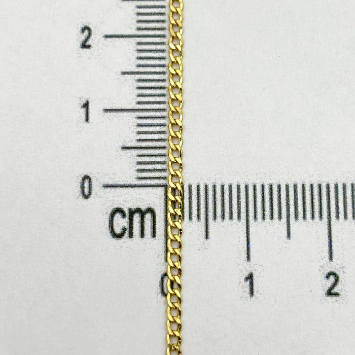 Cadena 3x1 en oro 14K 40 cm