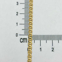 Pulsera de eslabones marineros de oro 14k