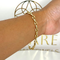 Pulsera tipo diseñador en oro amarillo 14K Mod.1859